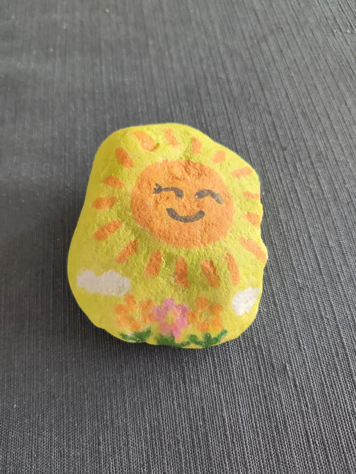 Foto van het steentje Zonnetje